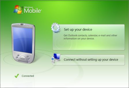 Device connected first time