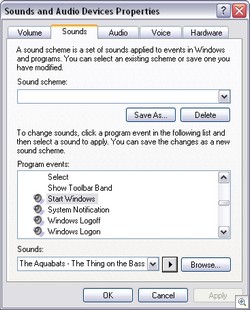 Sounds and Audio Devices
