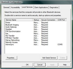 Bluetooth config