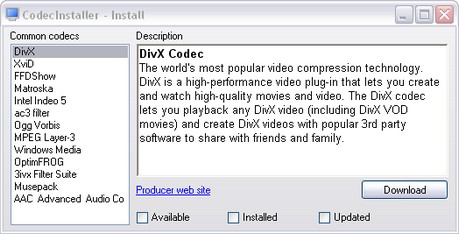 Codec installer2